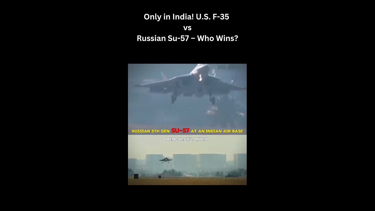 This Jet Battle is Breaking the Internet! F-35 vs. Su-57 ✈️🔥 #viralvideo #shorts