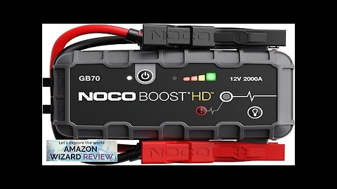 NOCO Boost HD GB70 2000A UltraSafe Car Battery Jump Starter 12V Battery Review