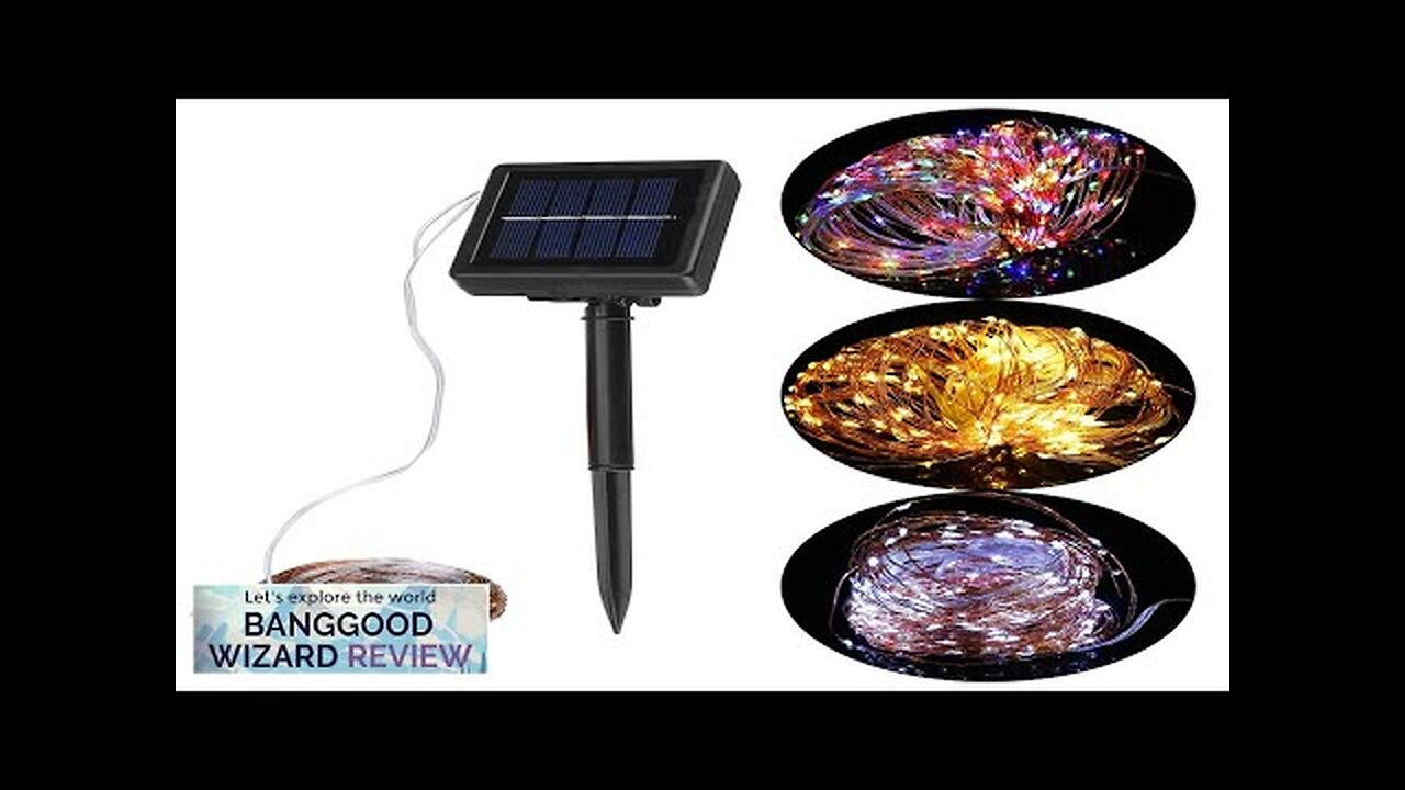 12M 22M LED Solar Power String Light 8 Modes Copper Wire Fairy Review