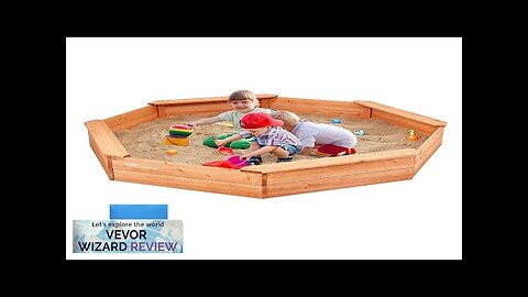 VEVOR Wooden Sandbox with Cover 75.6 x 75.6 x 9.1 in Octagonal Review