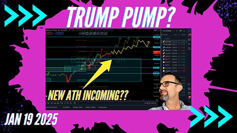 $Bitcoin $Trump Pump? Weekly Market Forecast 1/19/25: Crypto Forex Gold Silver