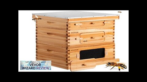 VEVOR Beehive Box Kit Bee Honey Hive 30 Frames 2 Deep 1 Review