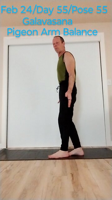 Galavasana / Pigeon Arm Balance