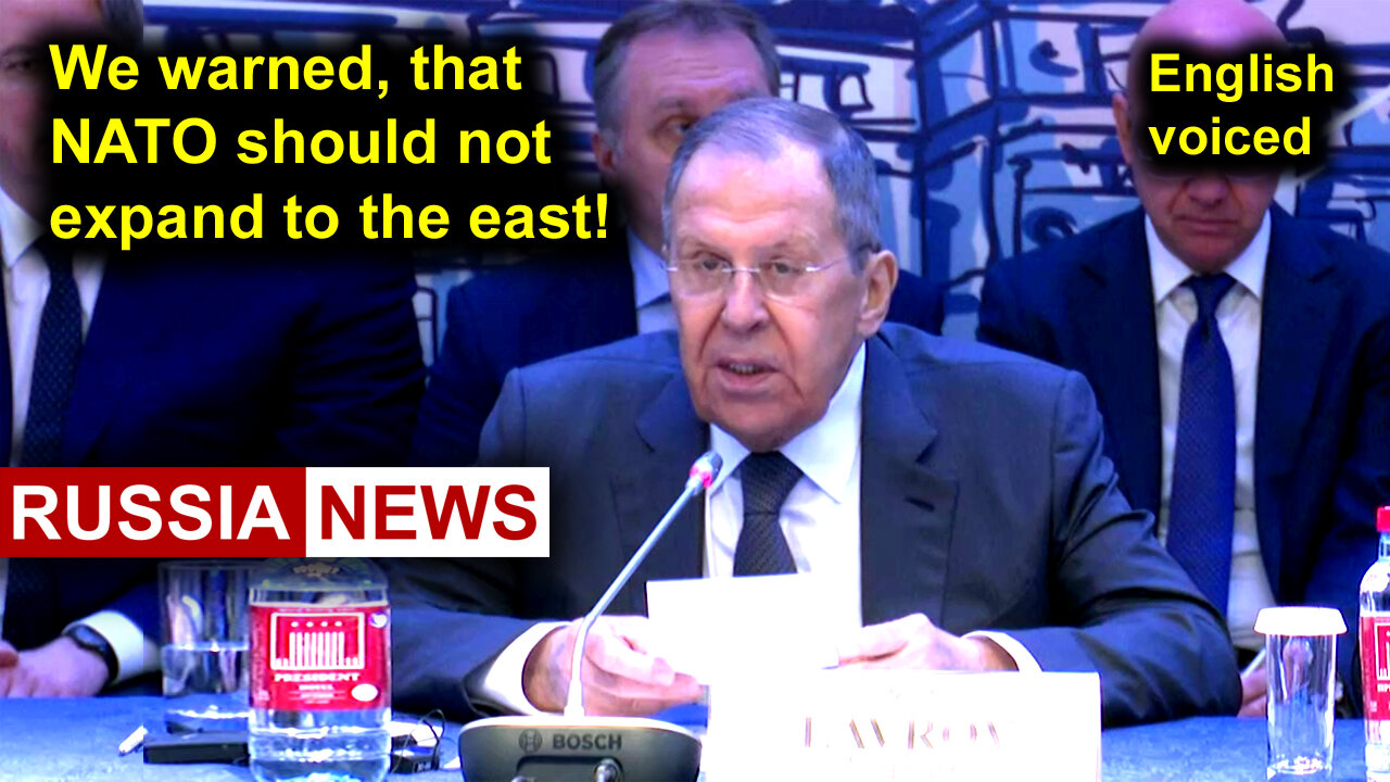 Russia warned that NATO should not expand to the east! Lavrov