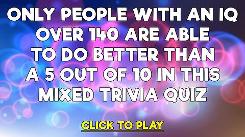 Mixed Trivia Quiz