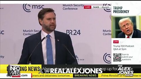 IL VICEPRESIDENTE USA JD VANCE: <<Il sistema tiranno dei satanici globalisti sta crollando>> (Conferenza di Monaco 14/2/2024)