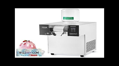 Commercial Snowflake Ice Machine 397LBS/24H Stainless Steel for Ice Cream Review