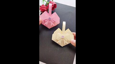 How to fold heart-shaped handbags with paper #thuconghandmade #gapgiaythucong #handmade