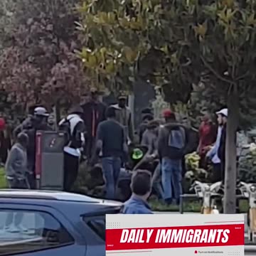 Milan ITALY , Migrants Fighting eachother
