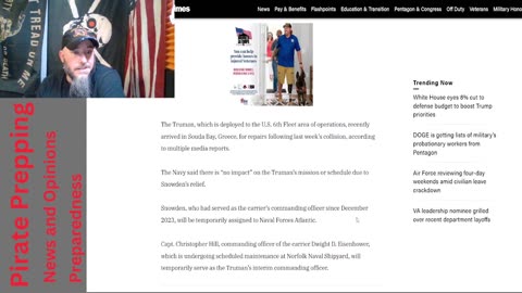 Navy Relieves CO Of USS Truman