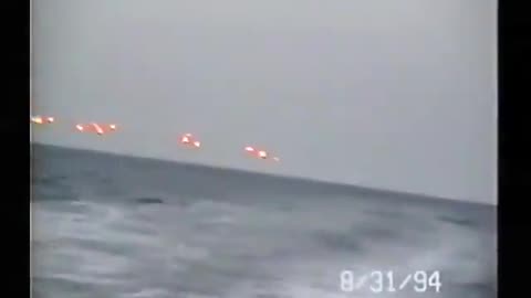 UFO Over Unknown Location in the Ocean