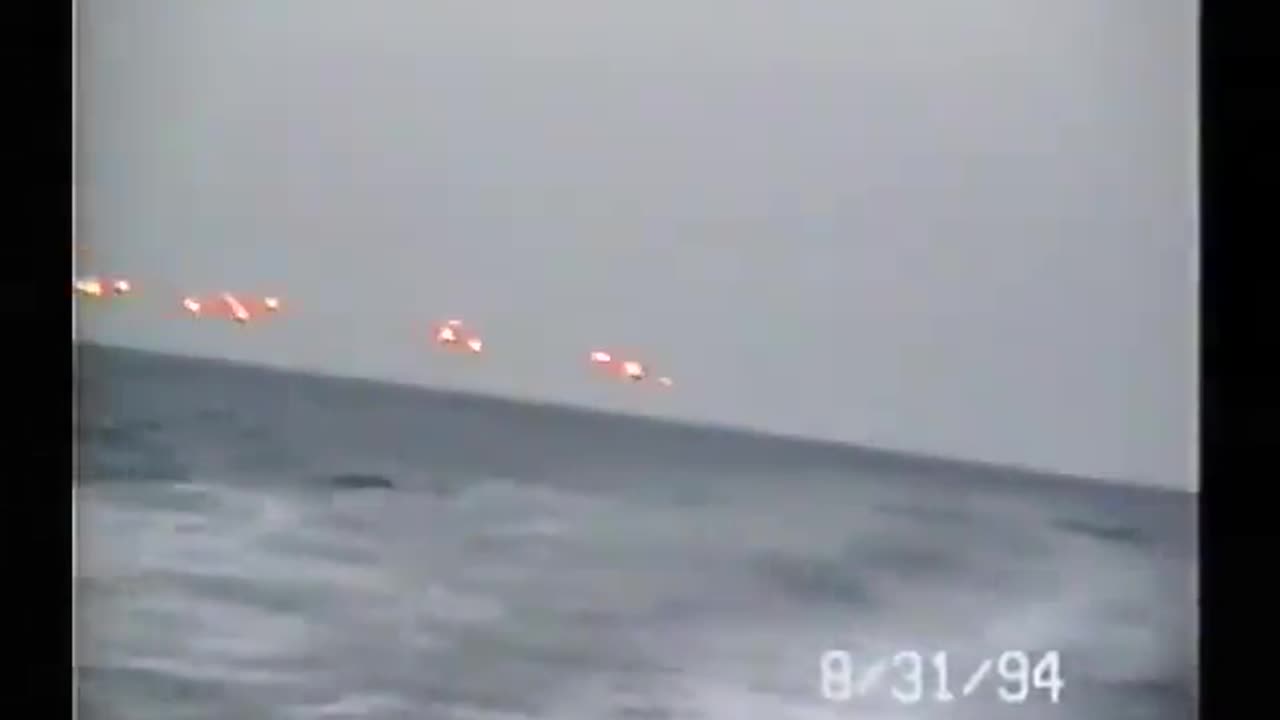 UFO Over Unknown Location in the Ocean