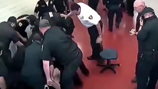 Man takes on a group of 20 officers