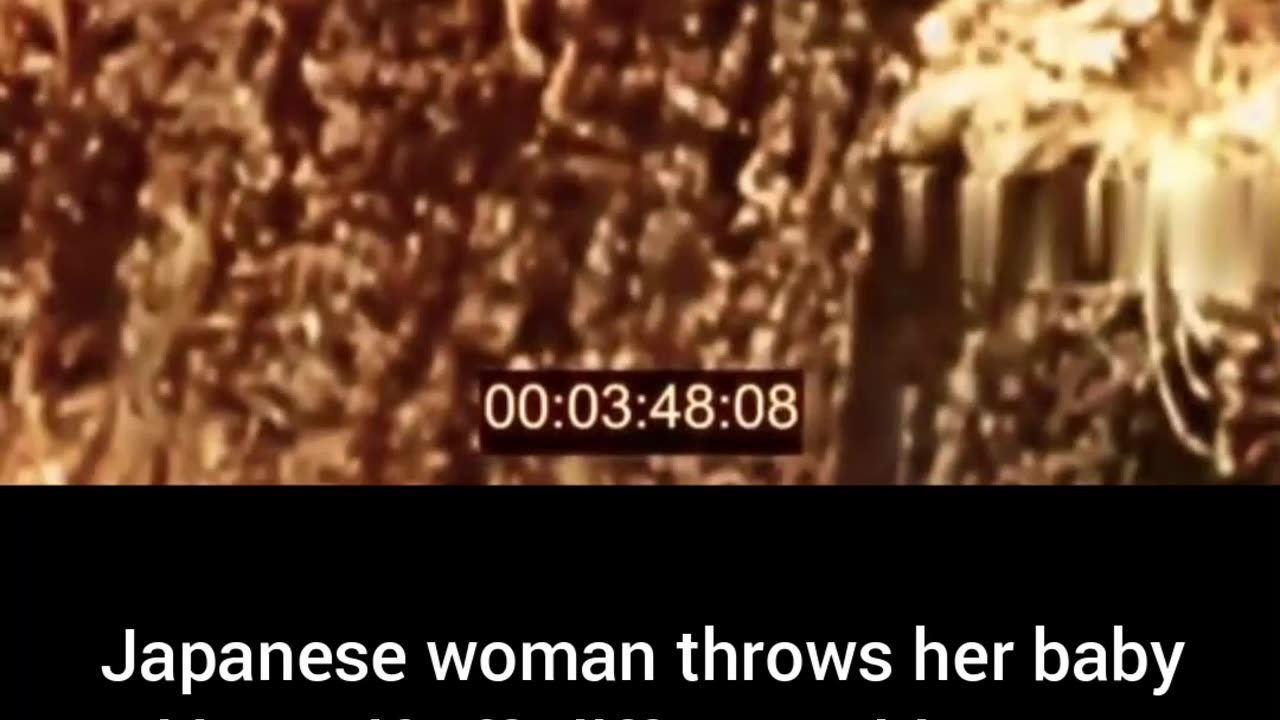 Japanese woman throws baby and herself off cliffto avoid capture tragic #Colourized