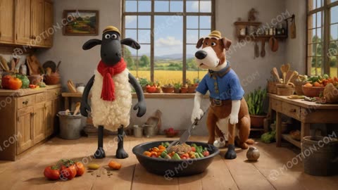 El concurso de cocina de Shaun the sheep