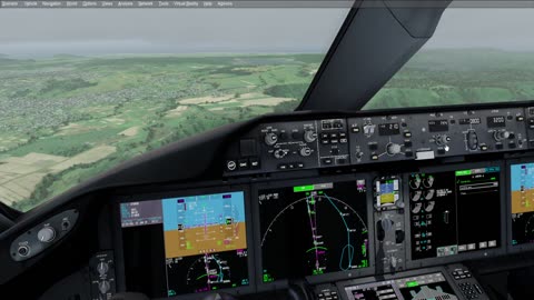 Frankfurt EDDF - Mauritius FIMP Approach landing Condor 787 IVAO P3Dv4