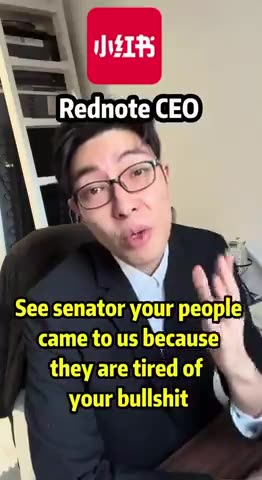 The CEO of RedNote responds to Tom Cotton