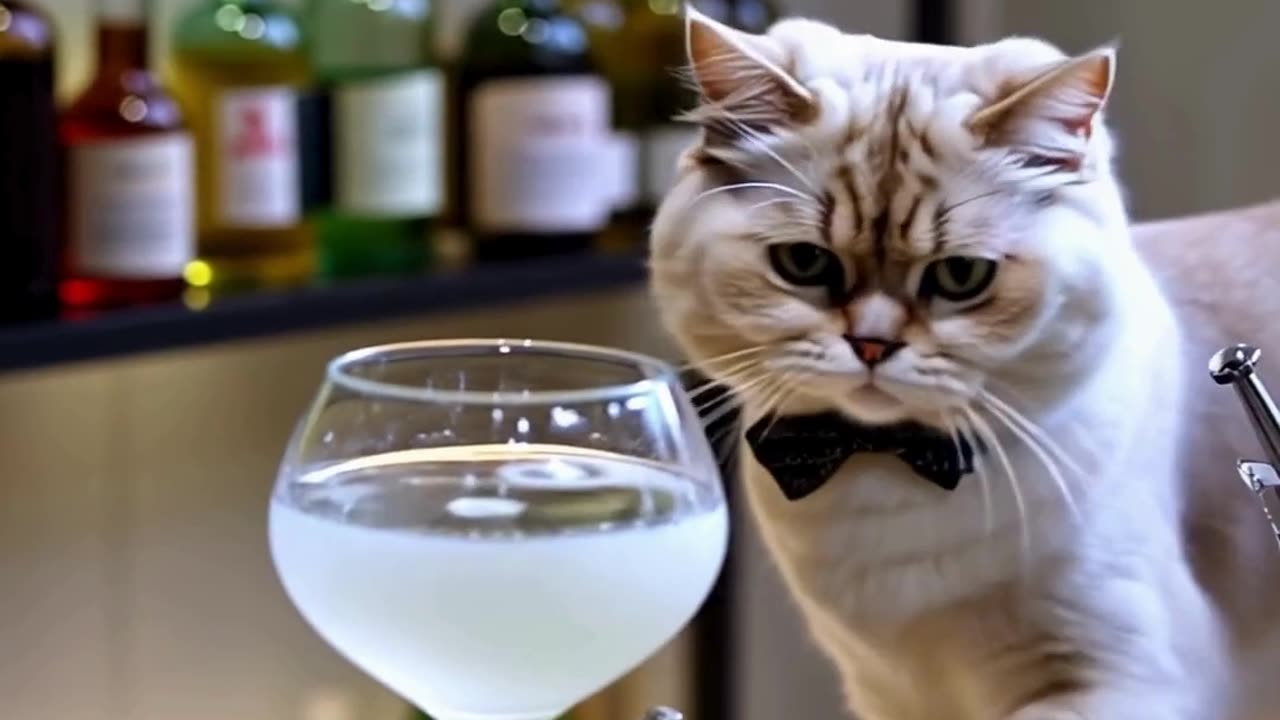 Ce n’est pas un barman… c’est un maître des cocktails à quatre pattes ! 🍸🐾