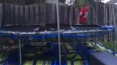 Tipping the trampoline