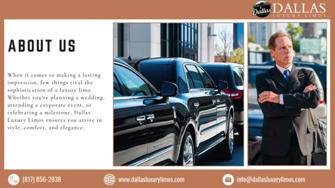 Unmatched Elegance with Dallas Luxury Limos for Any Occasion