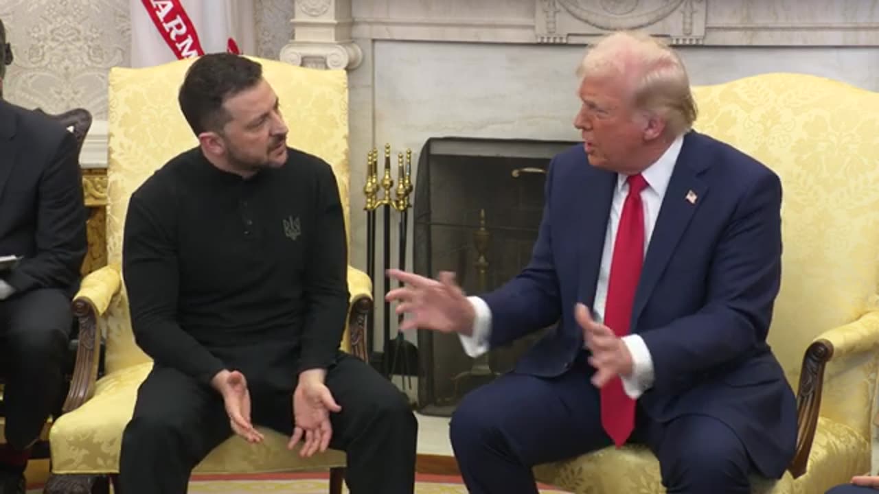 President Trump and Ukrainian President Zelenskyy in Oval Office, Feb. 28, 2025