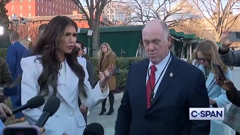 DHS Sec. Noem & Border Czar Tom Homan take questions on Trump sending illegals to Guantanamo Bay