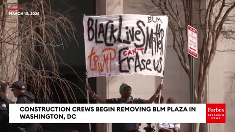 JUST IN: Building Workers Start Demolition of BLM Plaza in Washington, DC || Ronaldo Trumpo Jr.