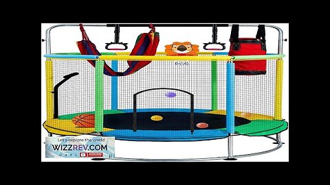 Trampoline for Kids5FT Adjustable Rebounder Trampoline Indoor Outdoor for Toddler Review