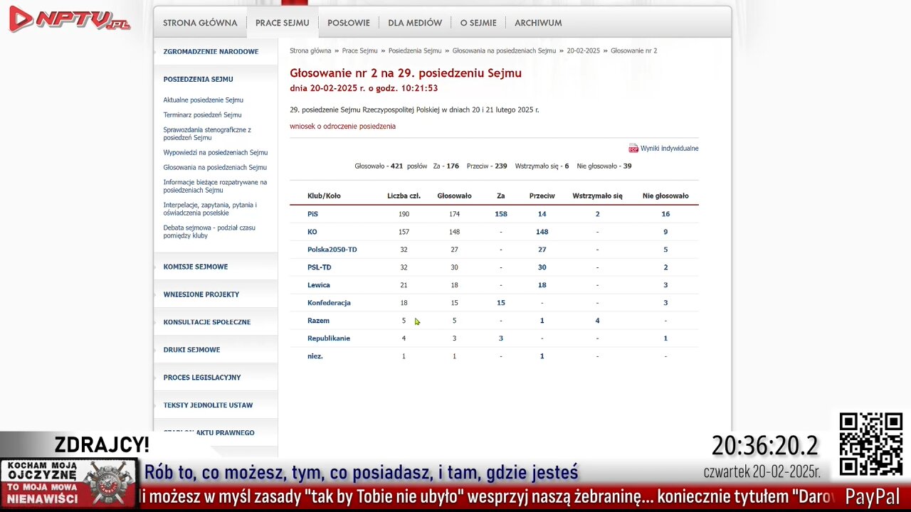 ZDRAJCY! - Olszański, Osadowski NPTV (20.02.2025)