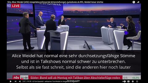 Wie Alice Weidel integritätsverletzende Unterstellungen zurückwies | RTL dreht Weidel leiser