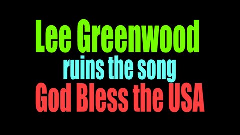 Lee Greenwood Ruins the song God Bless the USA : Justice for Cathy O'Brien MK Ultra Victim 1/21/25