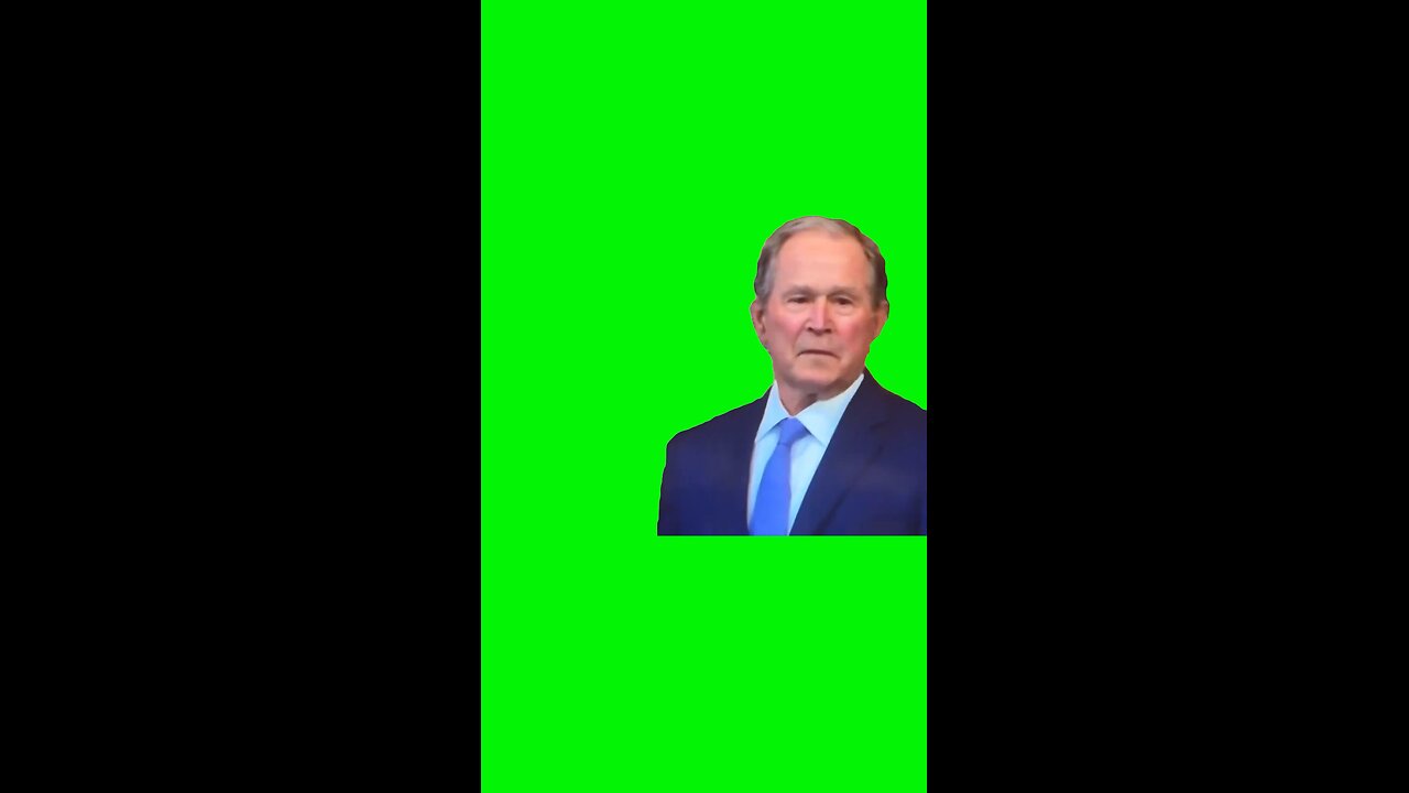 George W. Bush Smile at the Inauguration | Green Screen