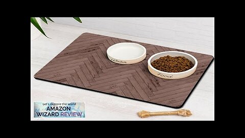 Dog Food Mats for Floors Absorbent Pet Cat Food Mat Quick Review