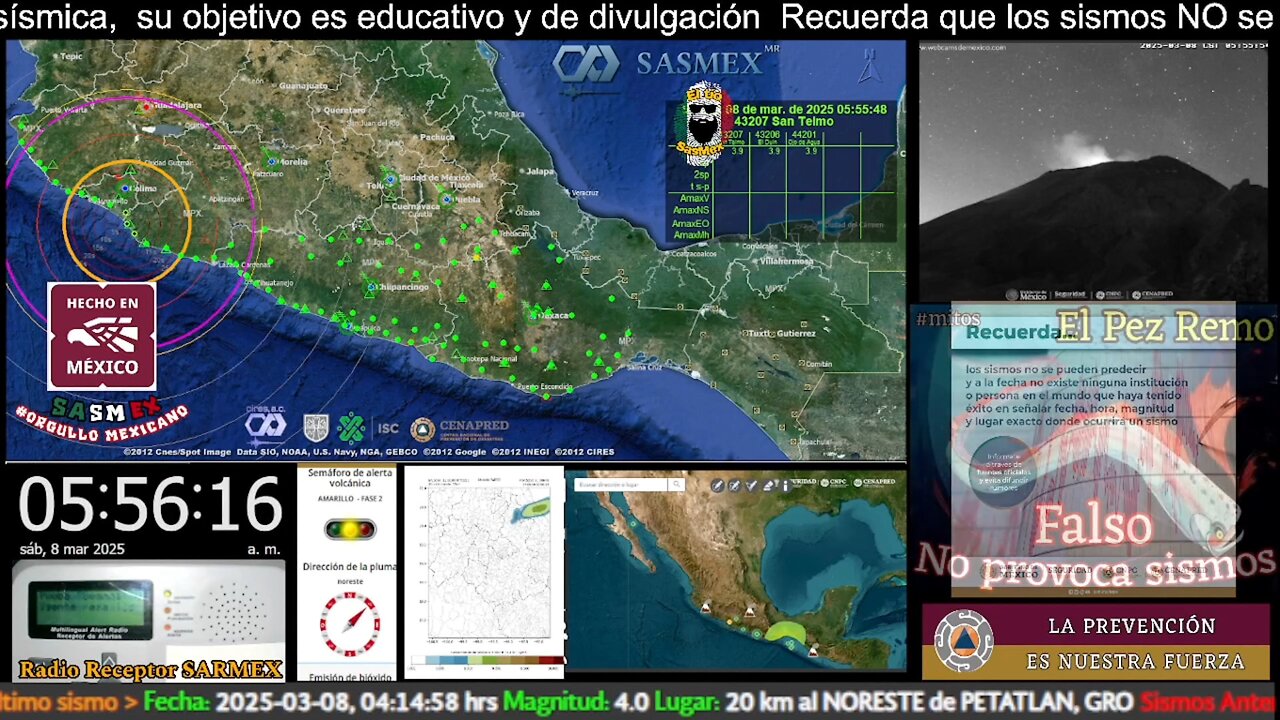 #SISMO Magnitud 4.4 Loc. 57 km al SUR de TECOMAN, COL 08/03/25 05:55:40 #noameritoalerta