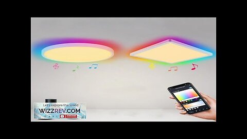 WiFi Smart Ceiling Light With Tuya APP/Alexa/Google RGB Dimmable Indoor LED Ceiling Review