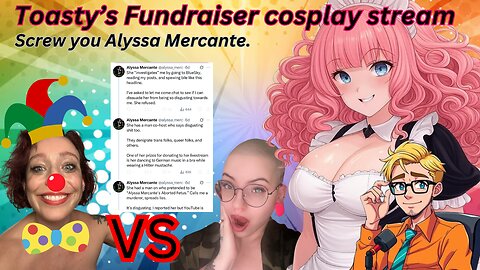 Fundraiser Stream! Alyssa Mercante campaigns into mass reporting my channel into demonetization