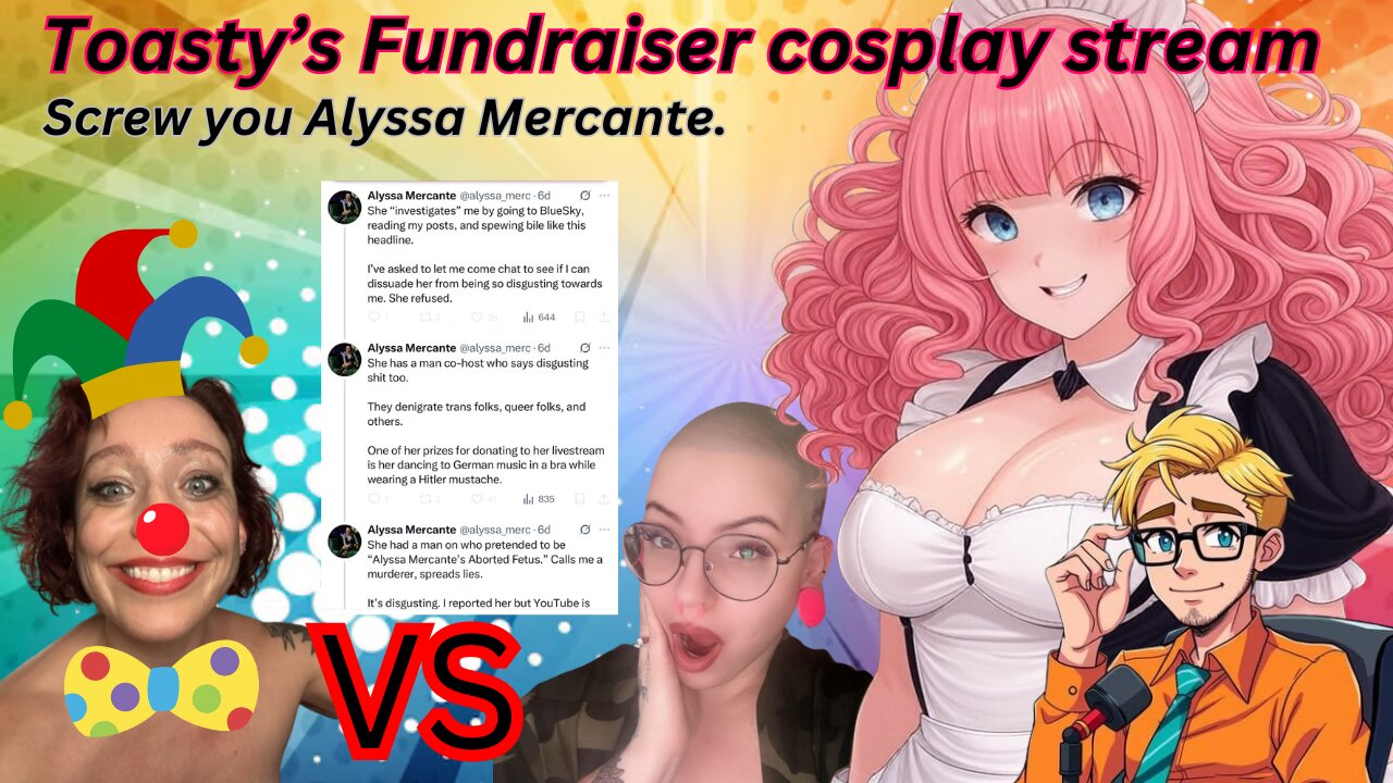 Fundraiser Stream! Alyssa Mercante campaigns into mass reporting my channel into demonetization