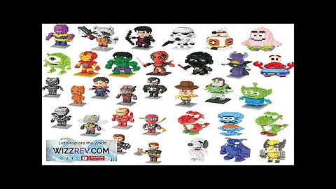 Disney Hero Cartoon Micro Particle Building Blocks Children Assembly Toy Anime figure Review