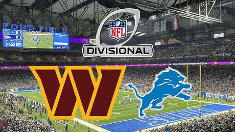 Commanders @ Lions LIVE DIVISIONAL ROUND REACTION & COMMENTARY #nfl #commanders #lions