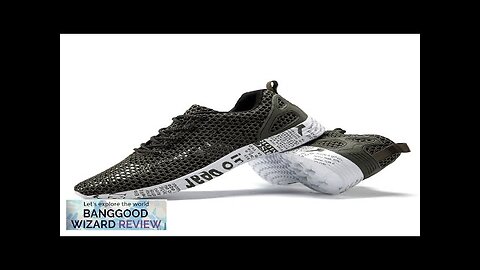 Men's Breathable Mesh Running Shoes Summer Sport Sneakers Casual Walking Wading Shoes Review