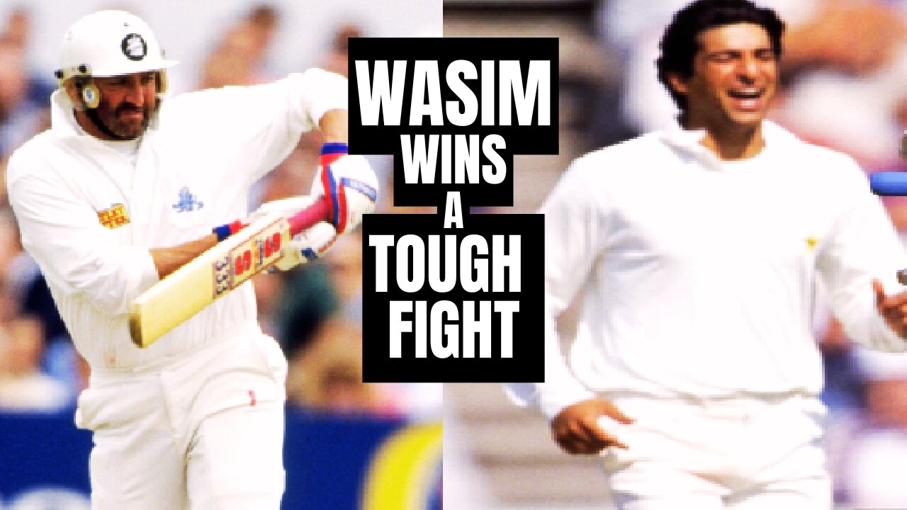 Wasim Akram's Best Bowling and Batting Win a Thrilling Match | 6 Wickets & 45 Runs | Pak vs Eng
