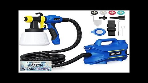 Paint Sprayer 800W HVLP Electric Spray Paint Gun with 40 Fl Oz Review