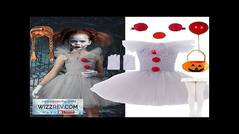 Gray Joker Tutu Tulle Dress for Girls Carnival Girl Creepy Clown Cosplay Review