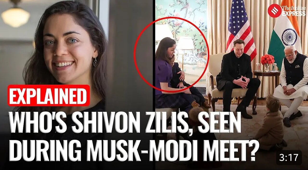 Elon Musk, Partner Shivon Zilis, and Kids Meet PM Modi in Washington