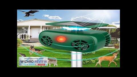 Cat Repellent Outdoor Solar Pest Animal Repellent Bird Deterring Devices Solar Powered Review