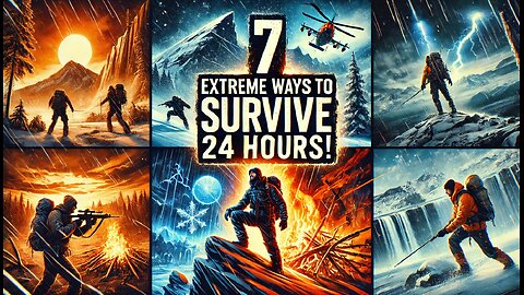 7 EXTREME Ways To SURVIVE For 24 HOURS!