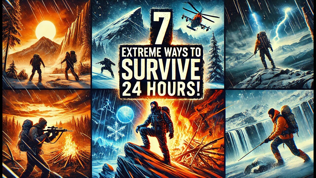 7 EXTREME Ways To SURVIVE For 24 HOURS!