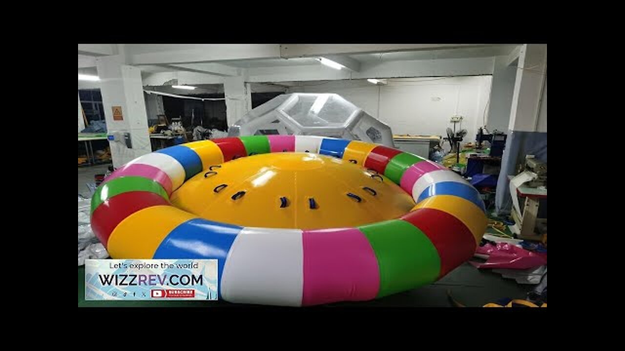 PVC Inflatable Spinner Disco Flying Boat/Towable Inflatable Twist Boat Water Toy Equipment Review