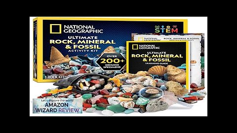 NATIONAL GEOGRAPHIC Rock Collection Box for Kids – 200 Piece Gemstones Review