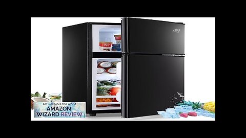 KRIB BLING Compact Refrigerators with Freezer on Top Mini Fridge 7- Level Review